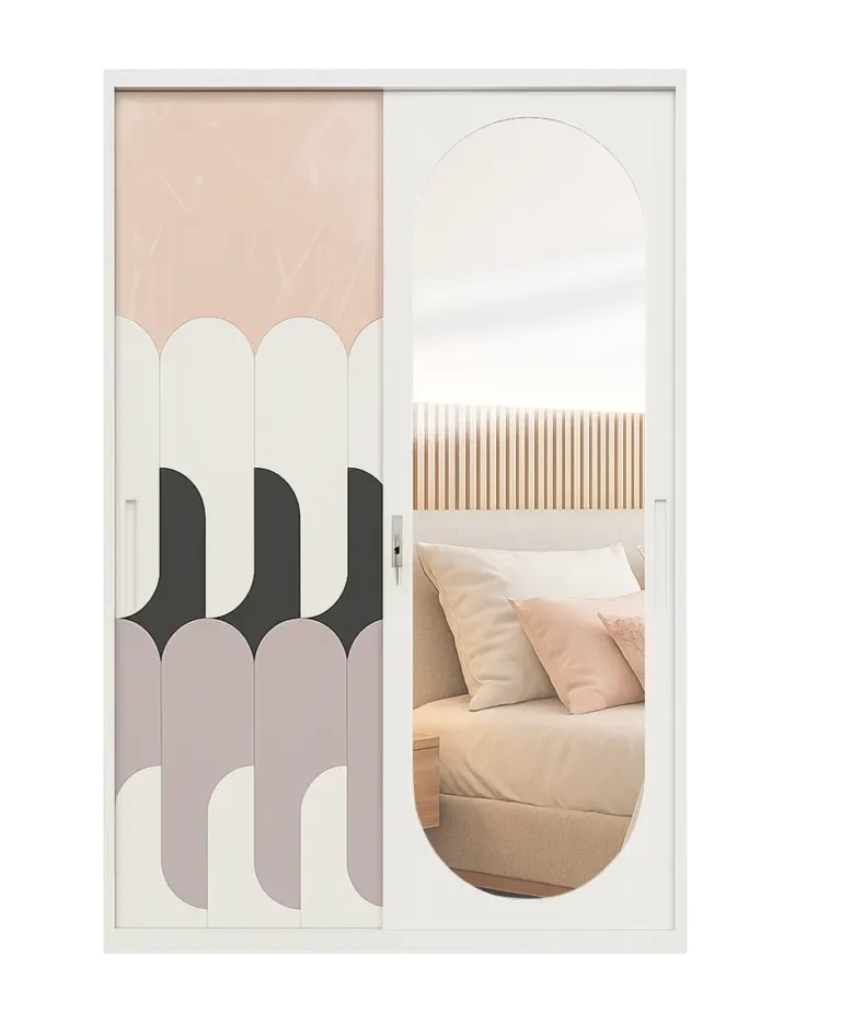 BTs S03 Oval Mirror White Frame