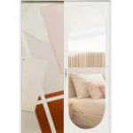 BTs S03 Oval Mirror White Frame